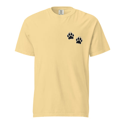 Signature | Comfort Colors T-Shirt | Orange Wave Marching Band | Paw Mark Logo