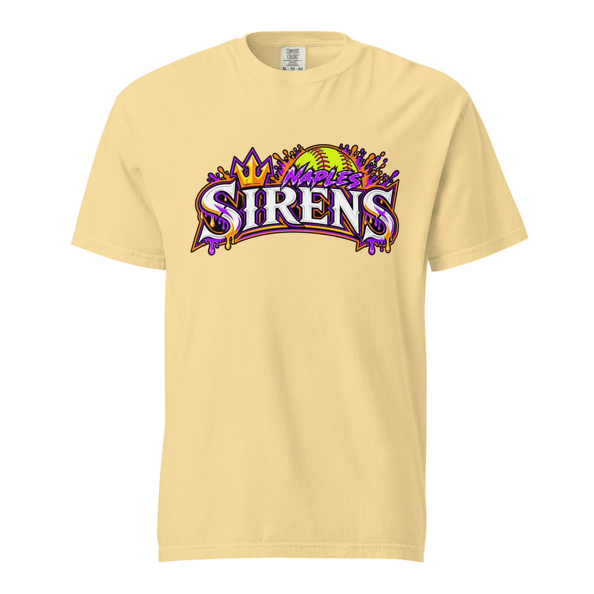 Signature | Comfort Colors T-Shirt | Naples Sirens | Emblem Logo