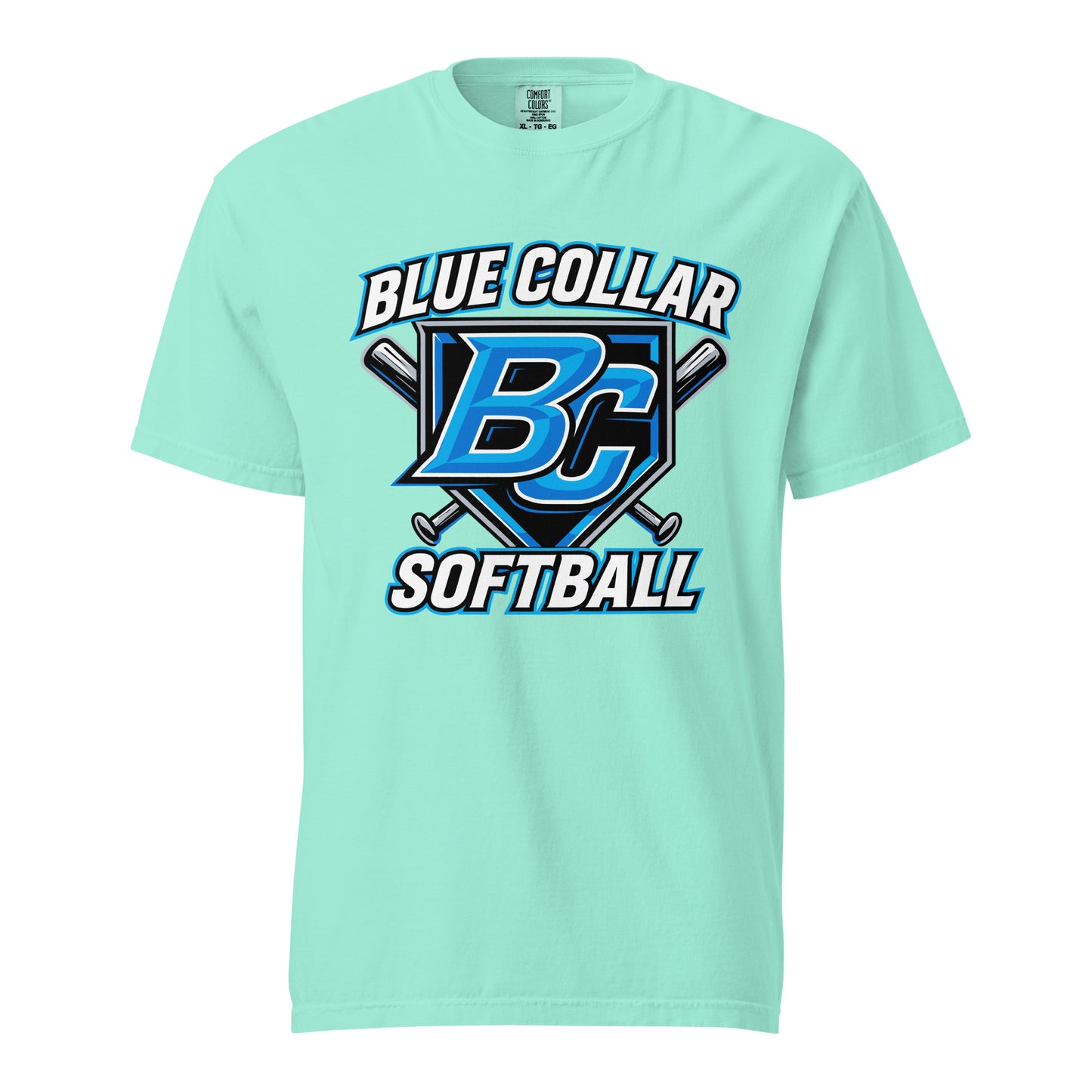 Signature | Comfort Colors T-Shirt | Blue Collar Softball 2034 | Shield Logo