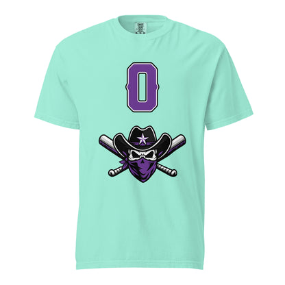 Signature | Comfort Colors T-Shirt | Carolina Outlaws Baseball | Purple Renegades Logo