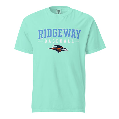 Signature | Comfort Colors T-Shirt | Ridgeway High School Baseball | Athletics Logo