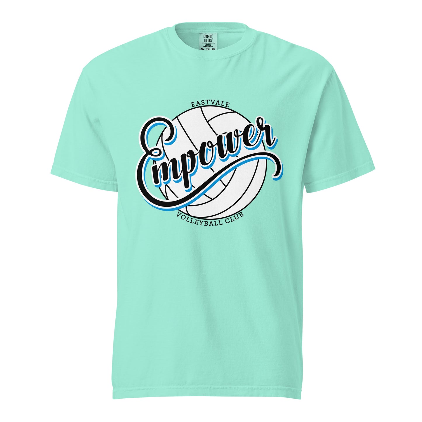 Signature | Comfort Colors T-Shirt | Empower Volleyball Club | Emblem Logo