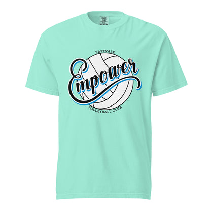 Signature | Comfort Colors T-Shirt | Empower Volleyball Club | Emblem Logo