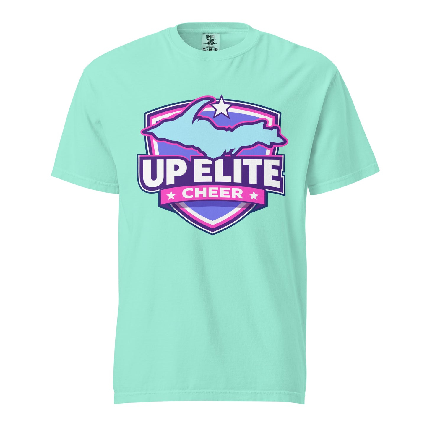 Signature | Comfort Colors T-Shirt | UP Elite Cheer | Shield Logo