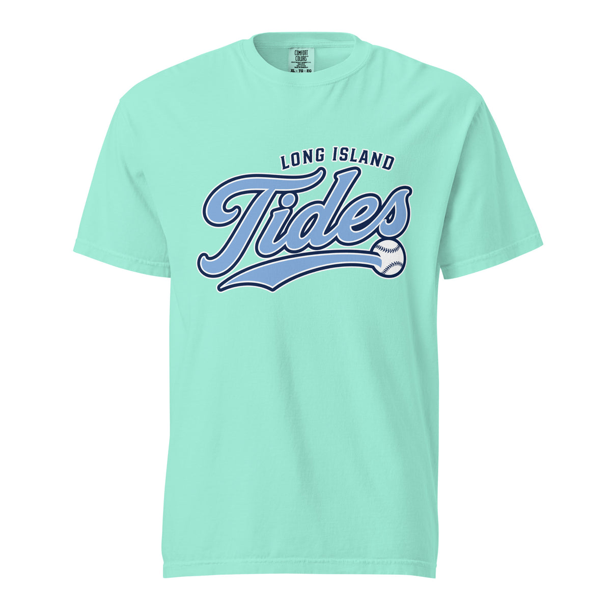 Signature | Comfort Colors T-Shirt | Long Island Tides Baseball | Athletics Logo