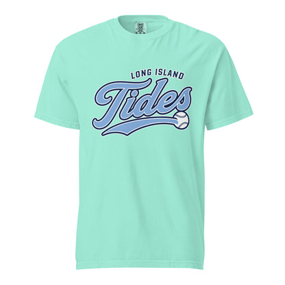 Signature | Comfort Colors T-Shirt | Long Island Tides Baseball | Athletics Logo