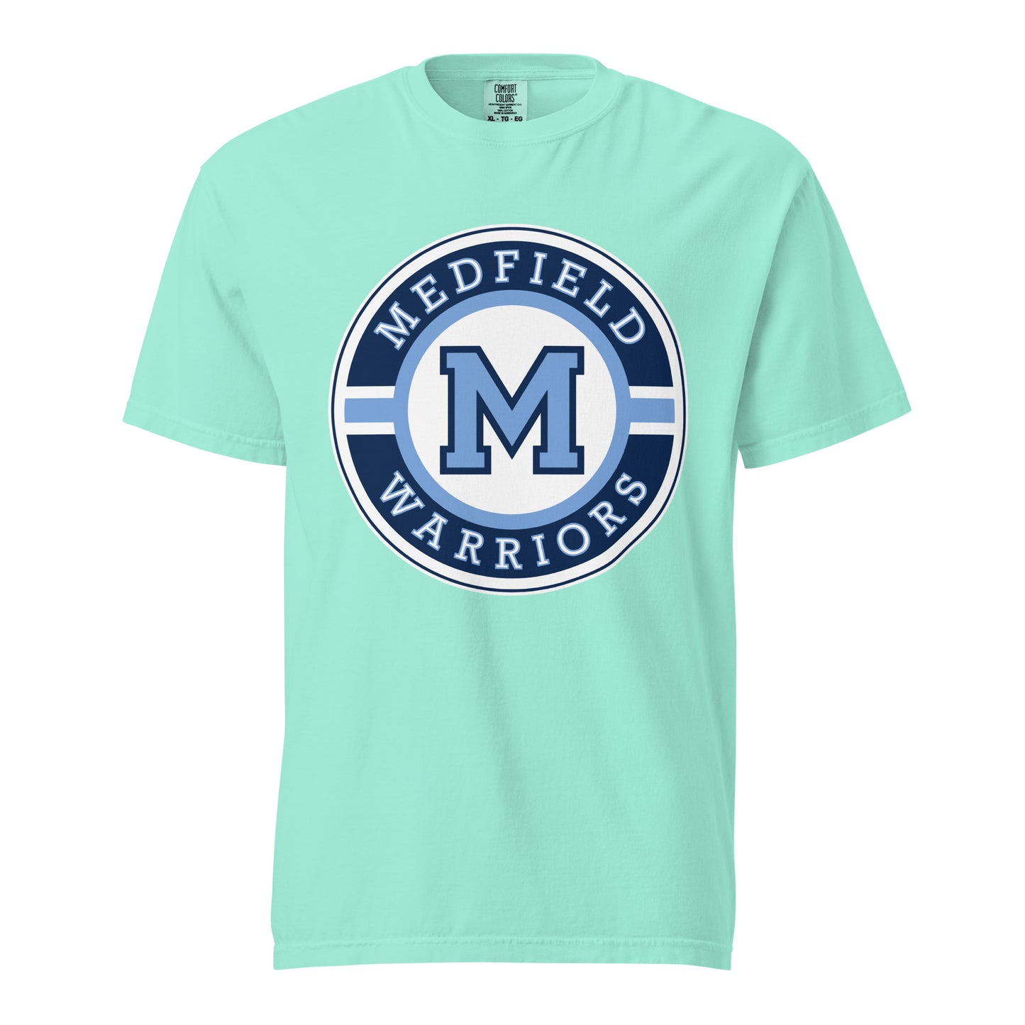 Signature | Comfort Colors T-Shirt | Medfield Softball | Badge Logo
