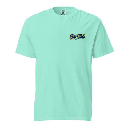 Signature | Comfort Colors T-Shirt | Suffolk University Cheerleading | Athletics Logo