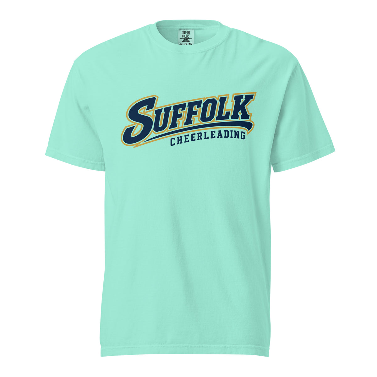 Signature | Comfort Colors T-Shirt | Suffolk University Cheerleading | Athletics Logo