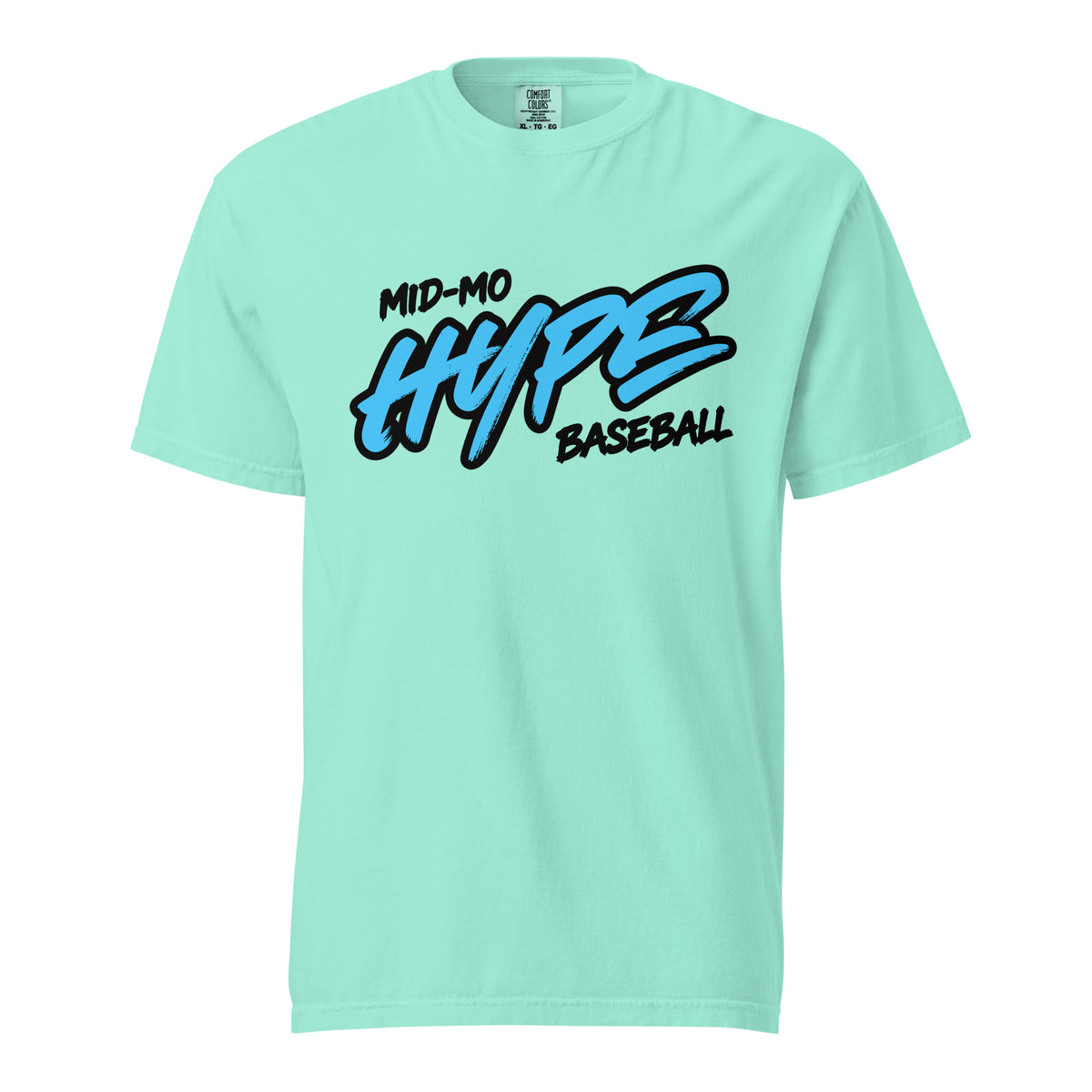 Signature | Comfort Colors T-Shirt | Hype Baseball Club | Modern Script Logo
