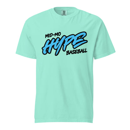 Signature | Comfort Colors T-Shirt | Hype Baseball Club | Modern Script Logo