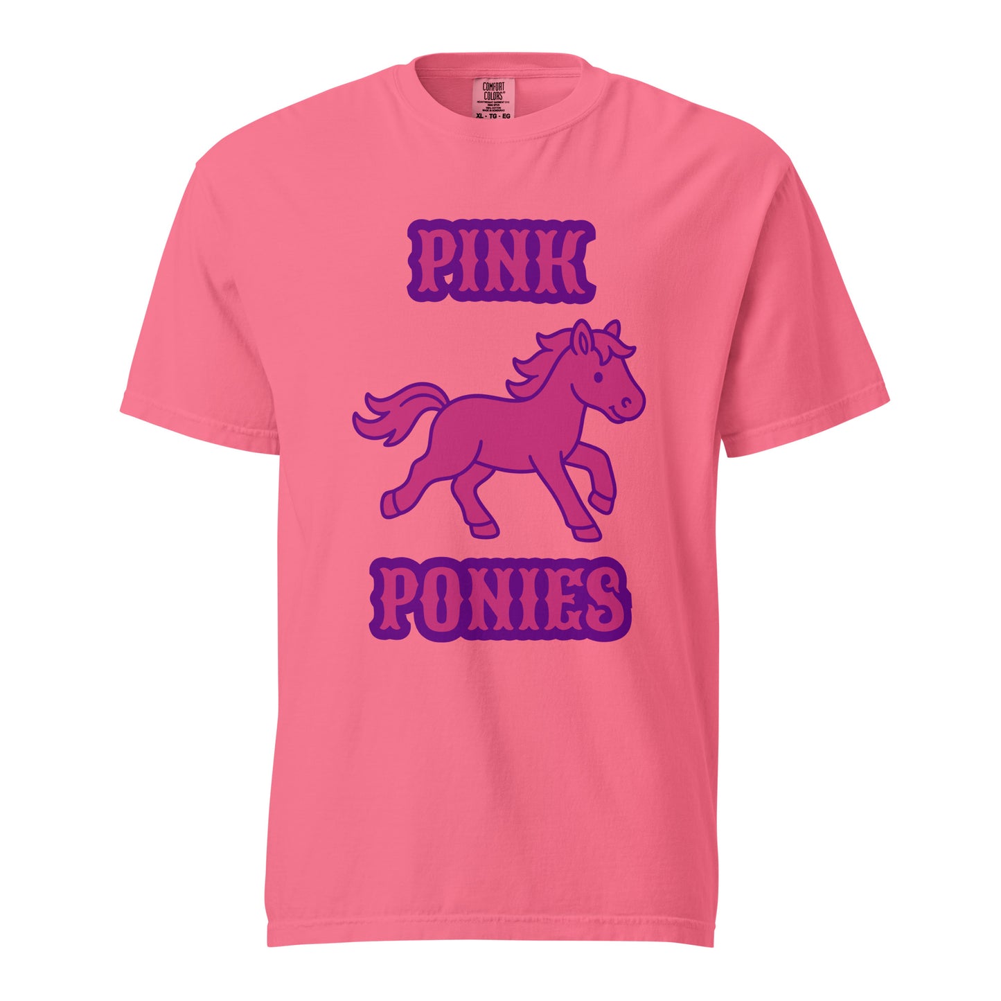 Signature | Comfort Colors T-Shirt | Pink Pony Athletic Club | Emblem Logo