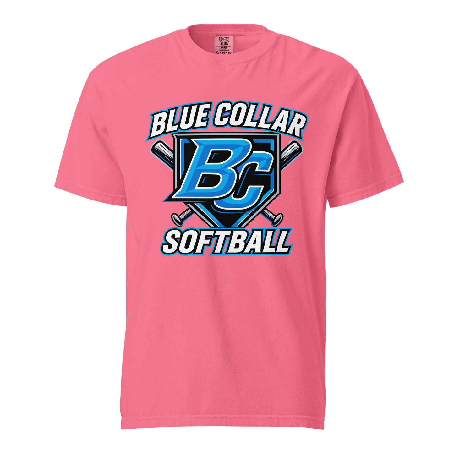 Signature | Comfort Colors T-Shirt | Blue Collar Softball 2034 | Shield Logo
