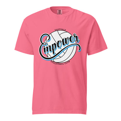Signature | Comfort Colors T-Shirt | Empower Volleyball Club | Emblem Logo