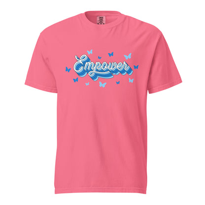 Signature | Comfort Colors T-Shirt | Empower Volleyball Club | Vanguard Logo