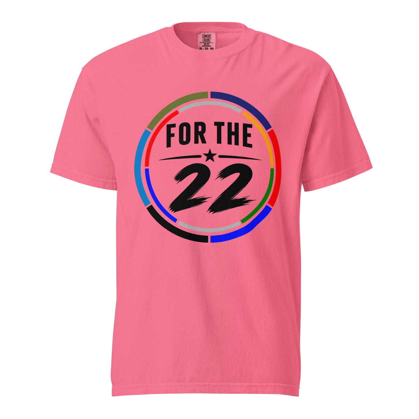 Signature | Comfort Colors T-Shirt | For the 22 | Honor Athletics Logo