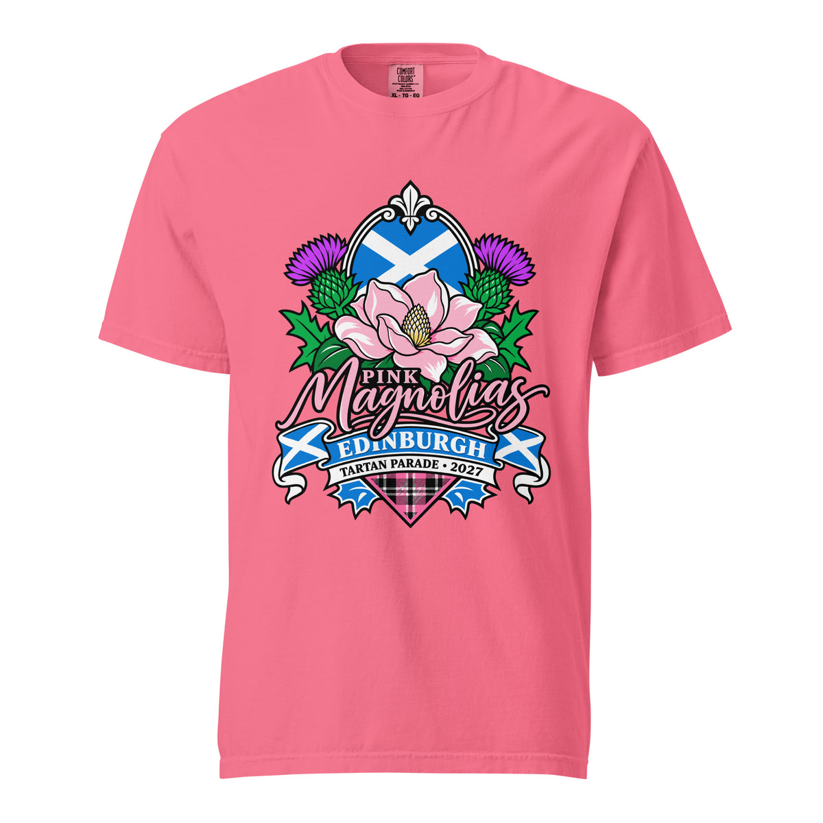 Signature | Comfort Colors T-Shirt | Pink Magnolias Dance | Valor Logo