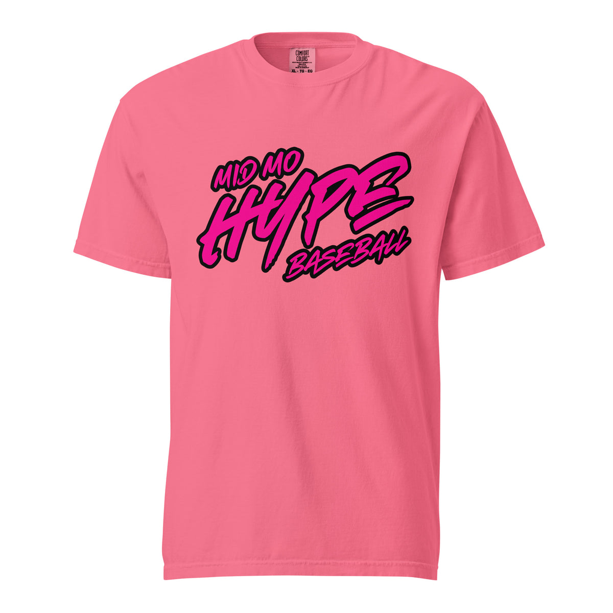 Signature | Comfort Colors T-Shirt | Hype Baseball Club | Crest Logo