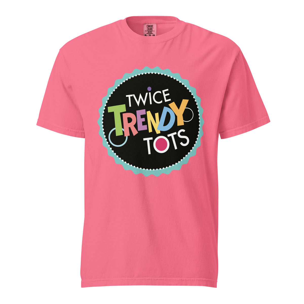 Signature | Comfort Colors T-Shirt | Twice Trendy Tots | Badge Logo