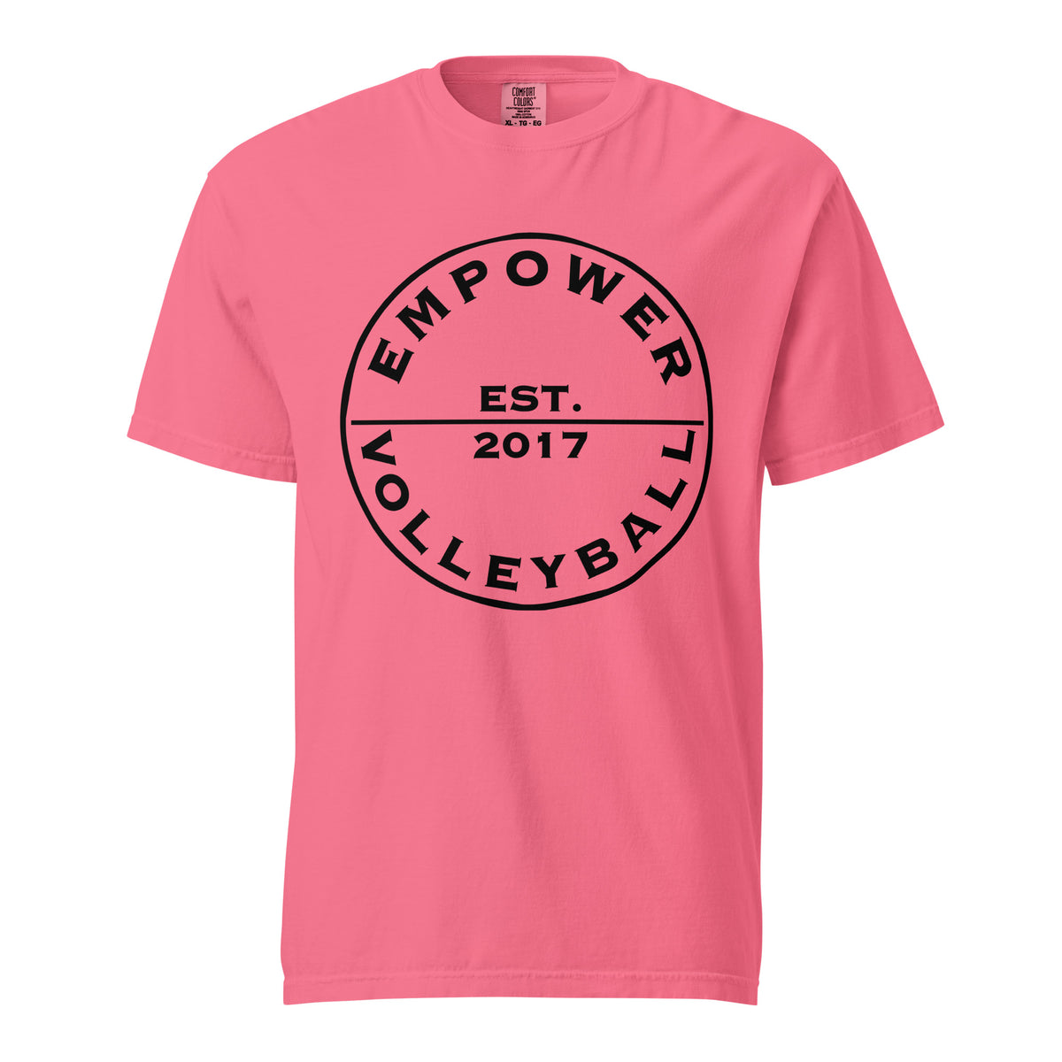 Signature | Comfort Colors T-Shirt | Empower Volleyball Club | Valor Logo