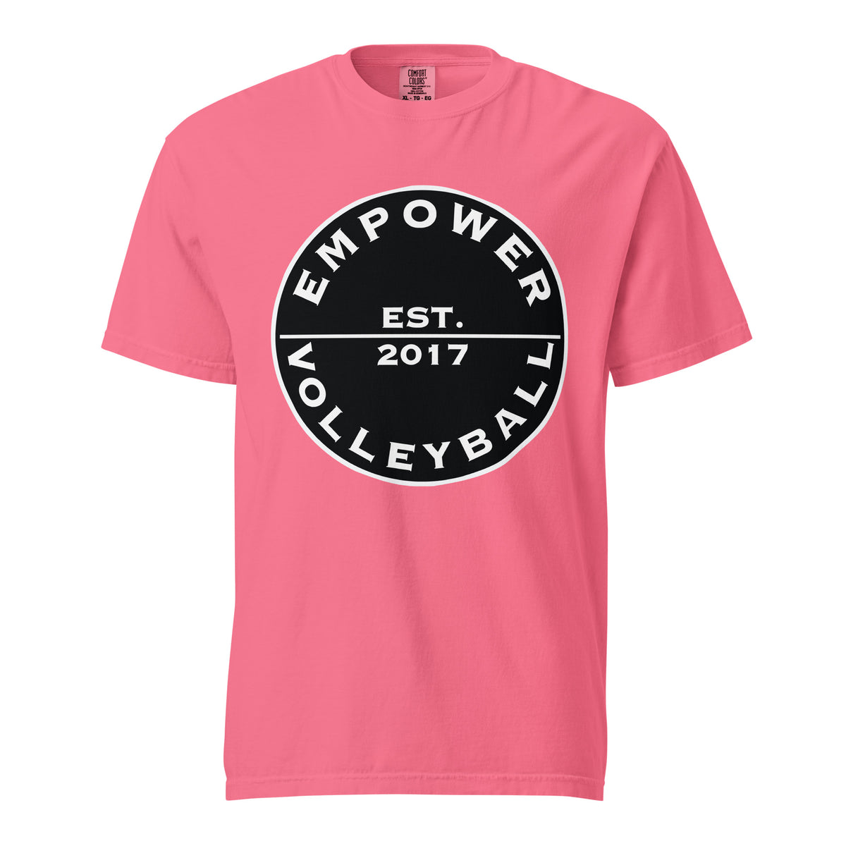 Signature | Comfort Colors T-Shirt | Empower Volleyball Club | Alpha Spike Logo