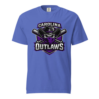 Signature | Comfort Colors T-Shirt | Carolina Outlaws Baseball | Shield Logo