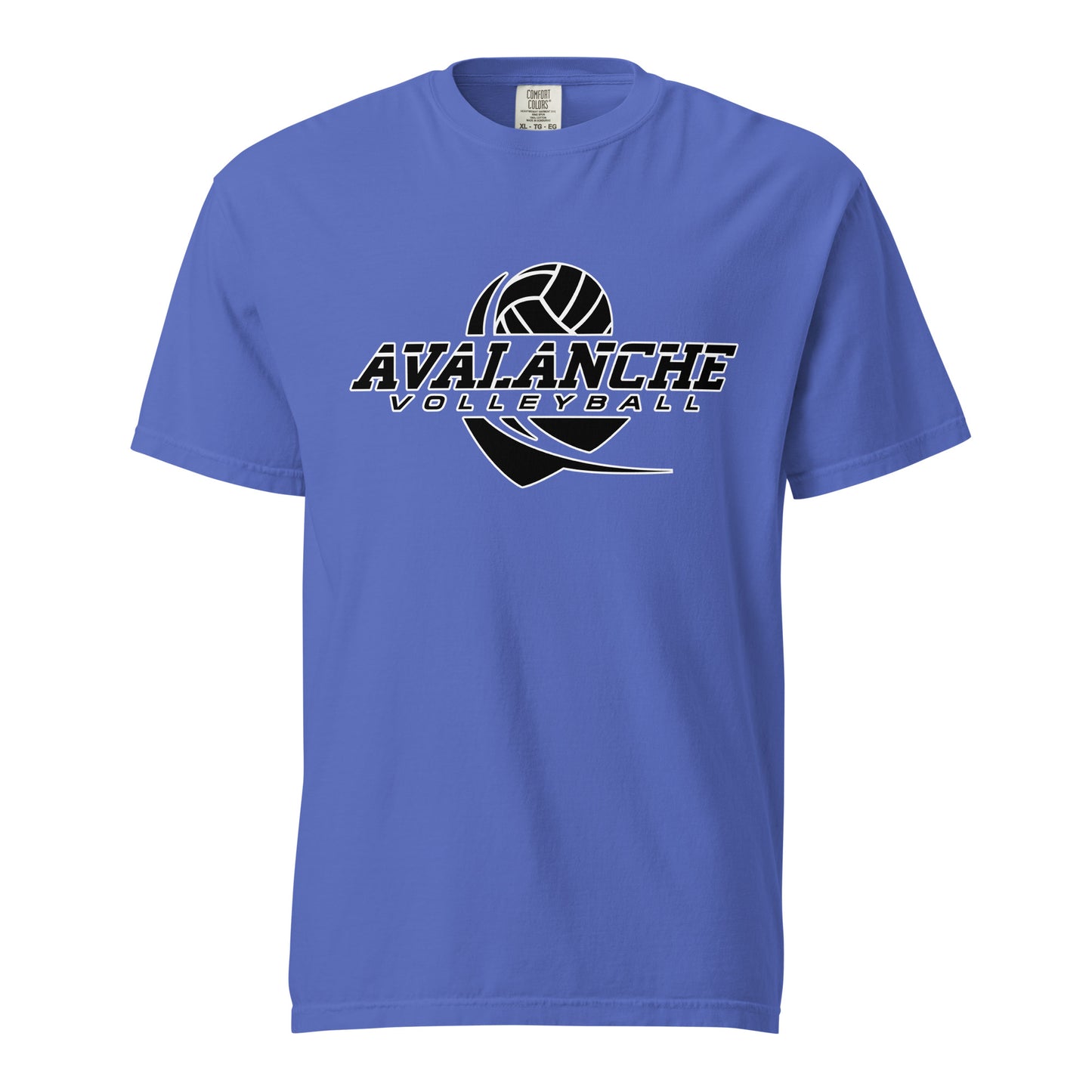 Signature | Comfort Colors T-Shirt | Avalanche Volleyball Club | Crest Logo