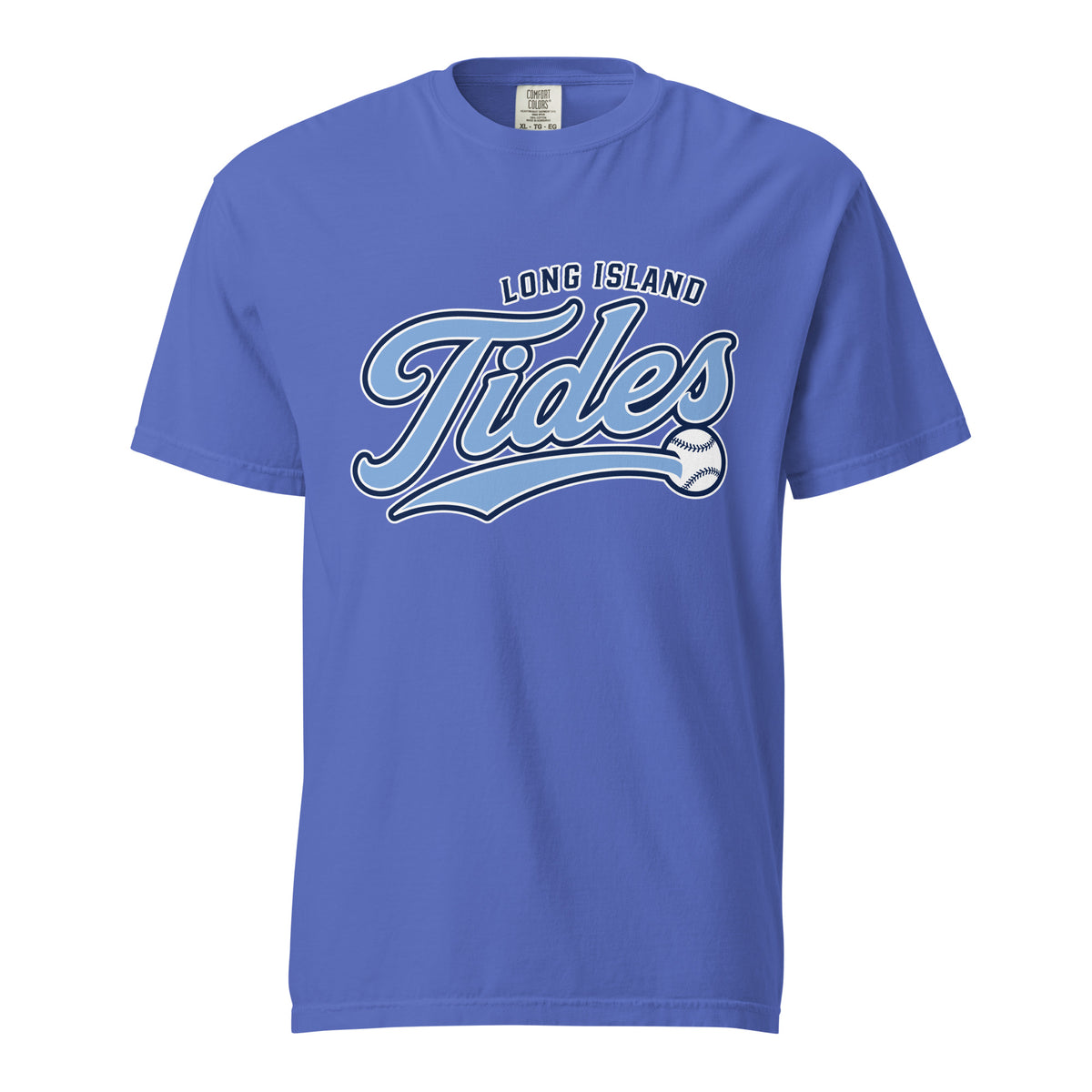Signature | Comfort Colors T-Shirt | Long Island Tides Baseball | Athletics Logo