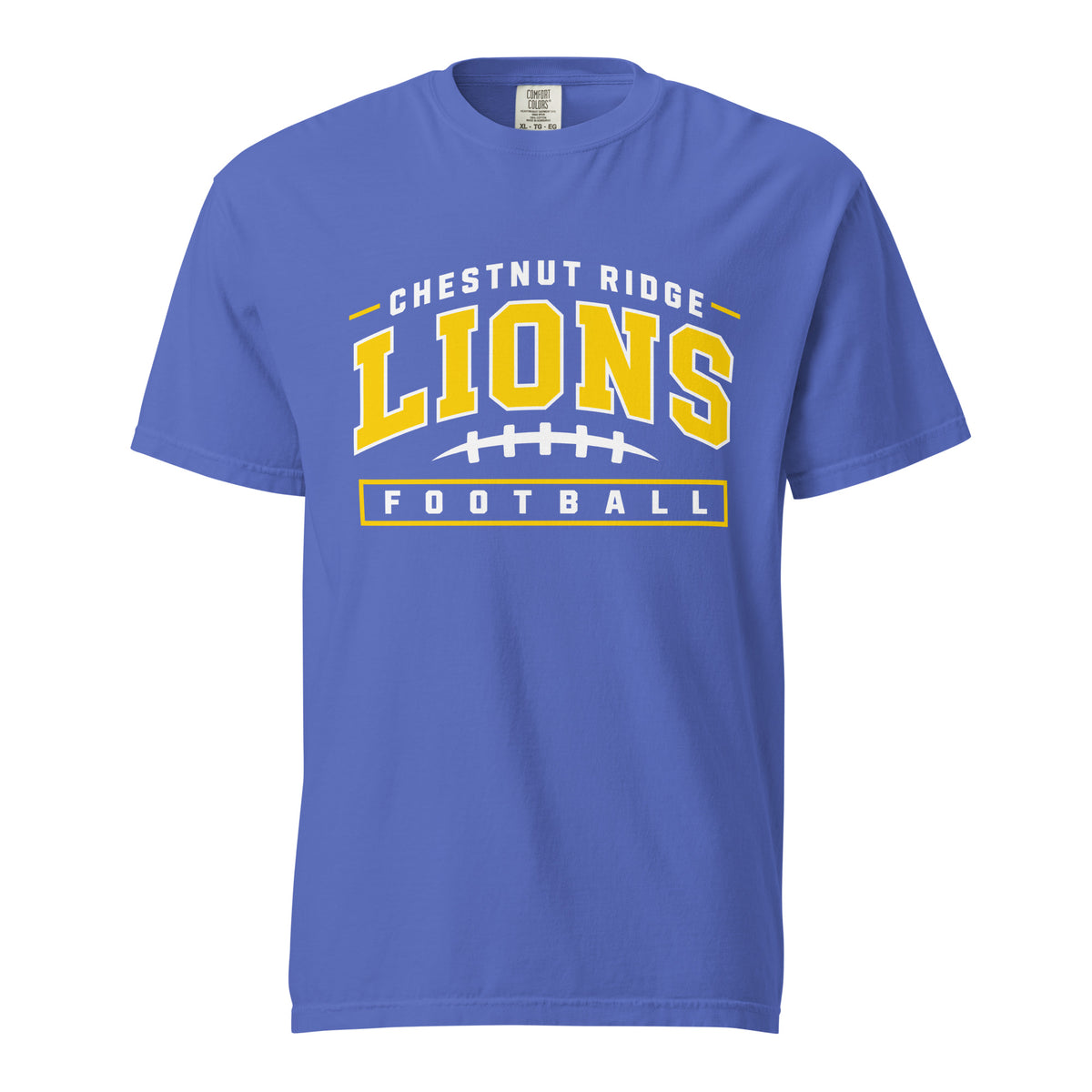 Signature | Comfort Colors T-Shirt | Chestnut Ridge Lions Football | Valor Logo