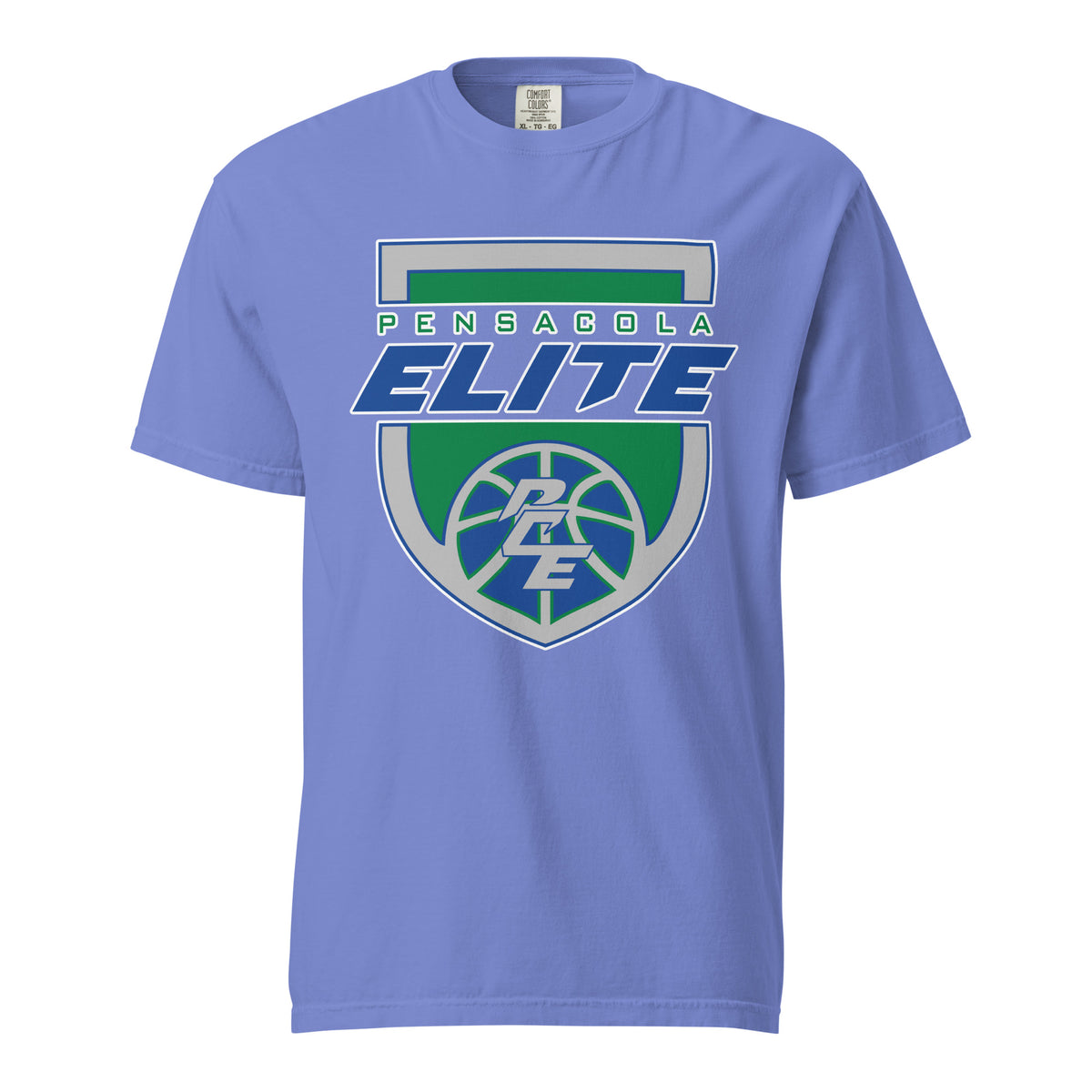 Signature | Comfort Colors T-Shirt | Pensacola Elite Inc. | Shield Logo