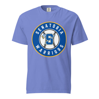 Signature | Comfort Colors T-Shirt | Senatobia Warriors Baseball | Badge Logo