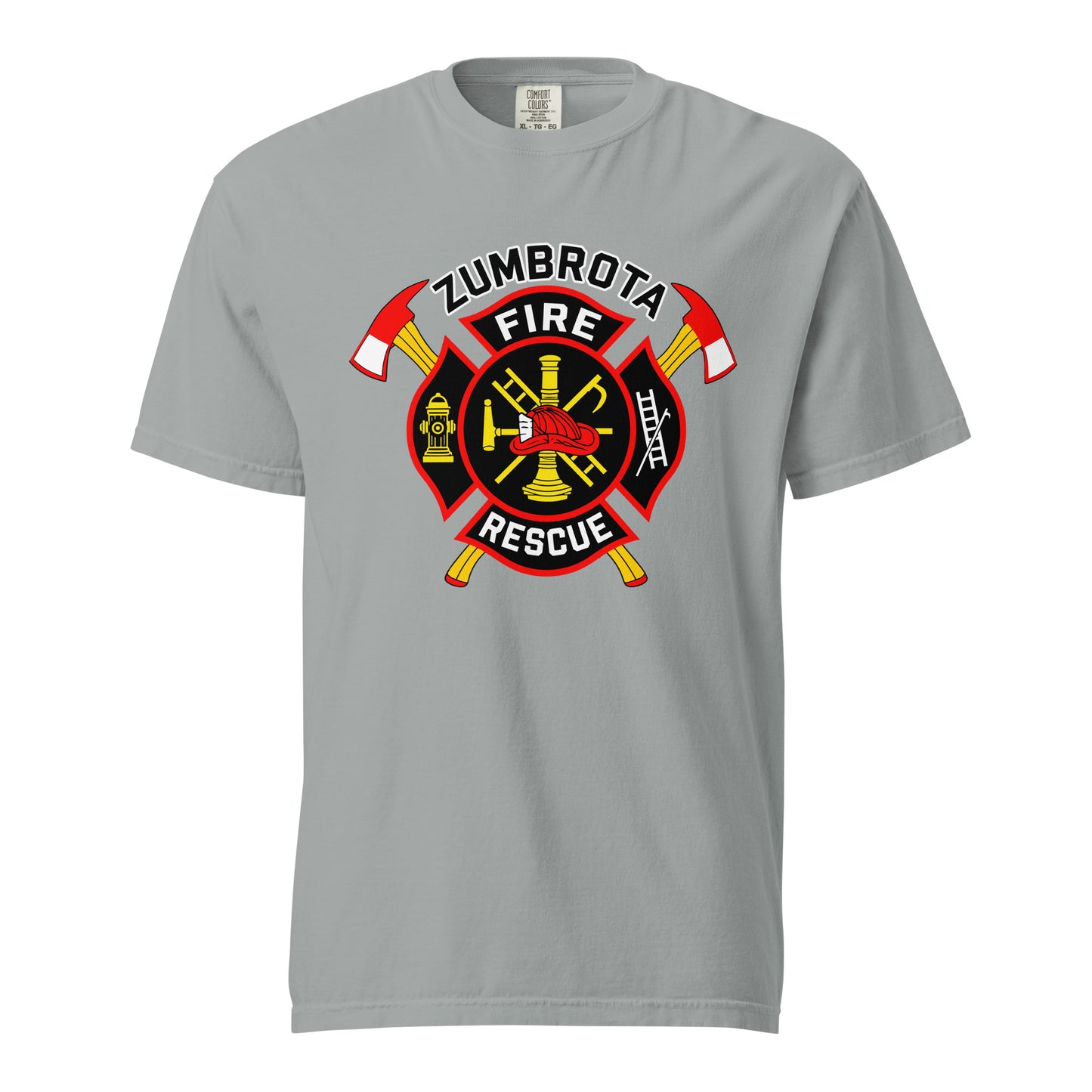 Signature | Comfort Colors T-Shirt | Zumbrota Fire Department | Vanguard Logo