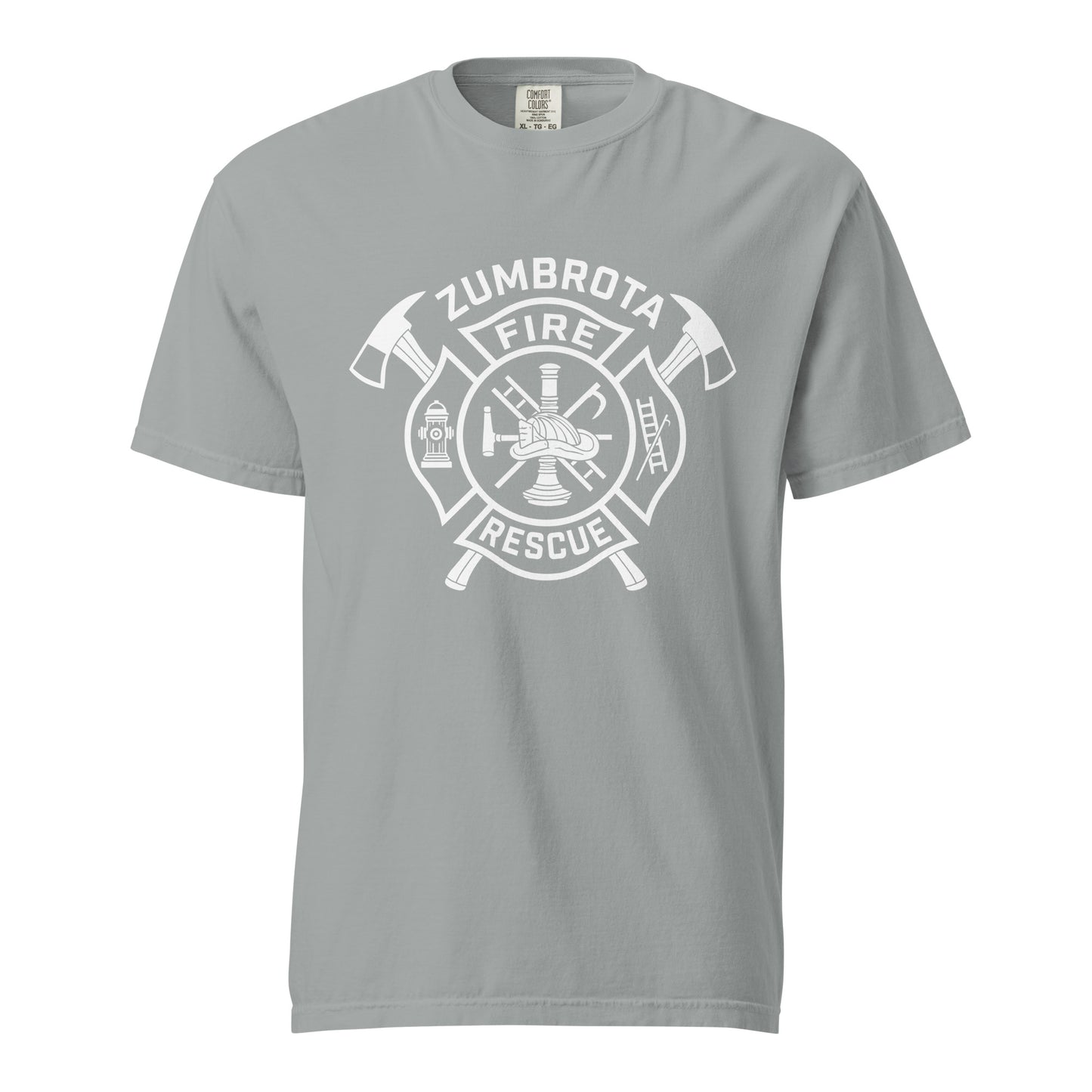Signature | Comfort Colors T-Shirt | Zumbrota Fire Department | Crest Logo
