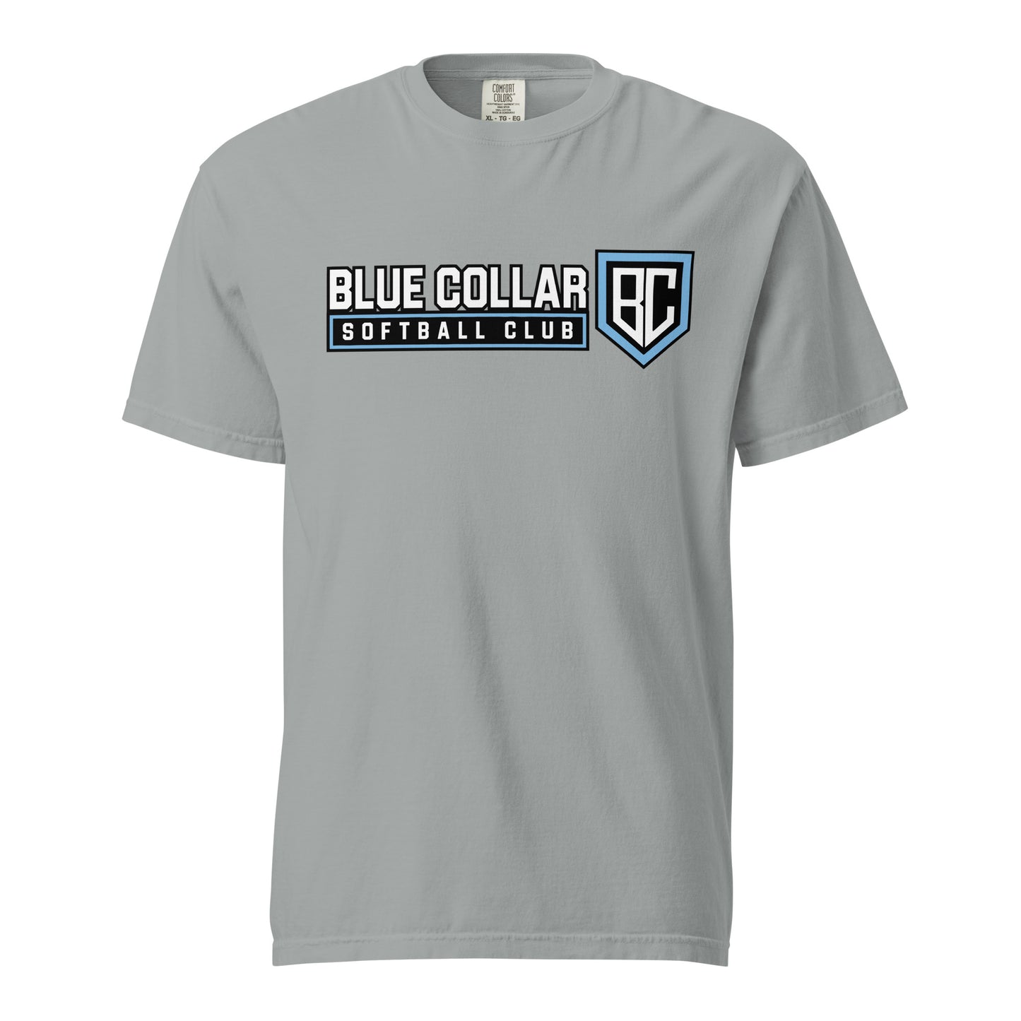 Signature | Comfort Colors T-Shirt | Blue Collar Softball 2034 | Vanguard Logo