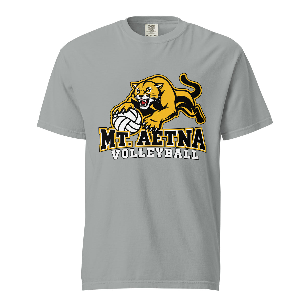 Signature | Comfort Colors T-Shirt | Mt. Aetna Adventist School | Volleyball Apex Logo