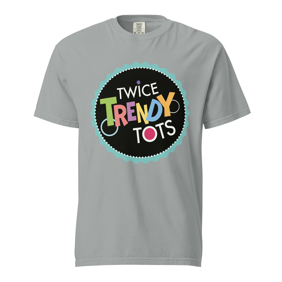 Signature | Comfort Colors T-Shirt | Twice Trendy Tots | Badge Logo