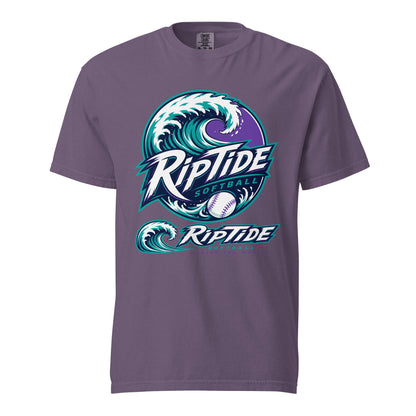 Signature | Comfort Colors T-Shirt | RipTide Softball | Crest Logo