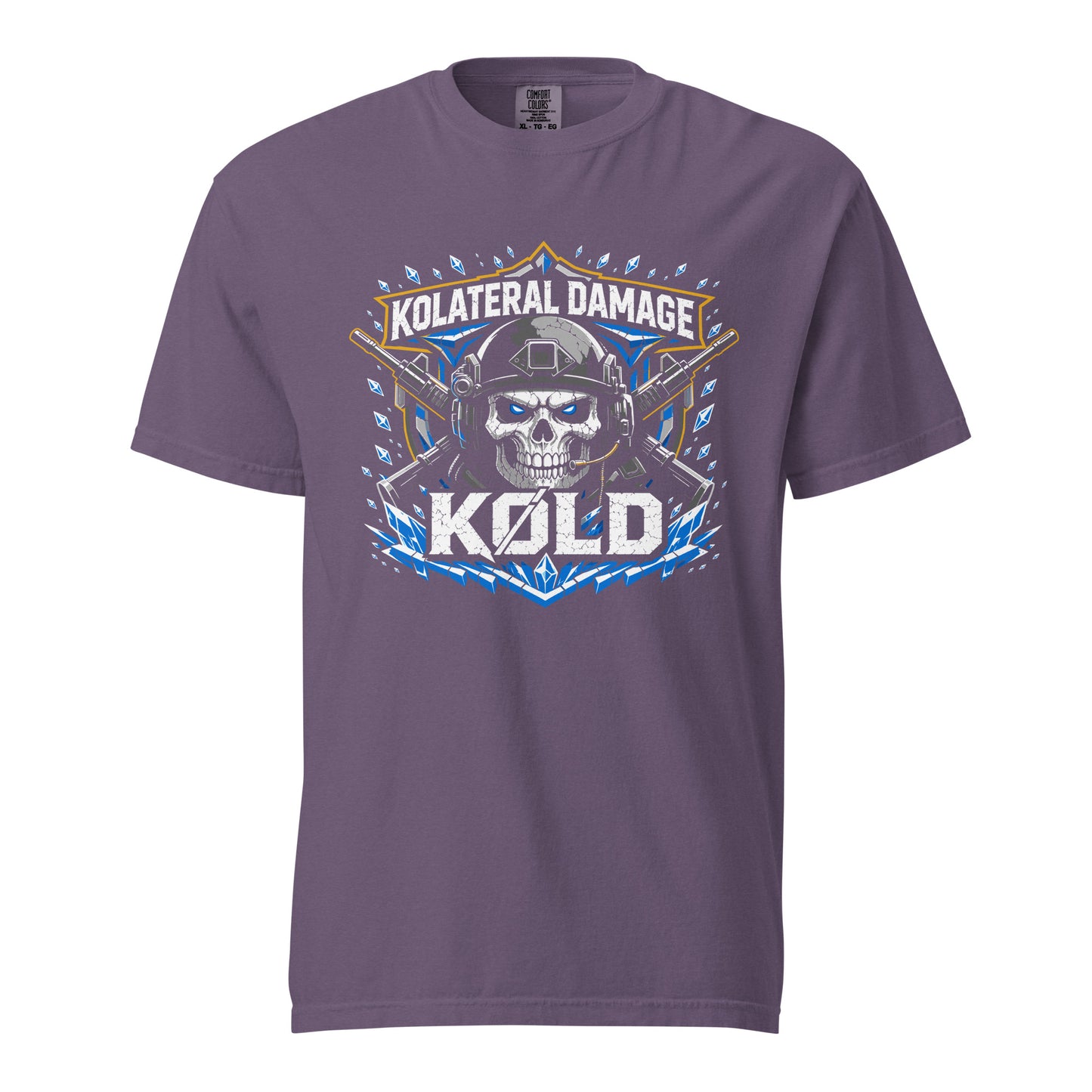 Signature | Comfort Colors T-Shirt | Kolateral Damage E-Sports | Emblem Logo