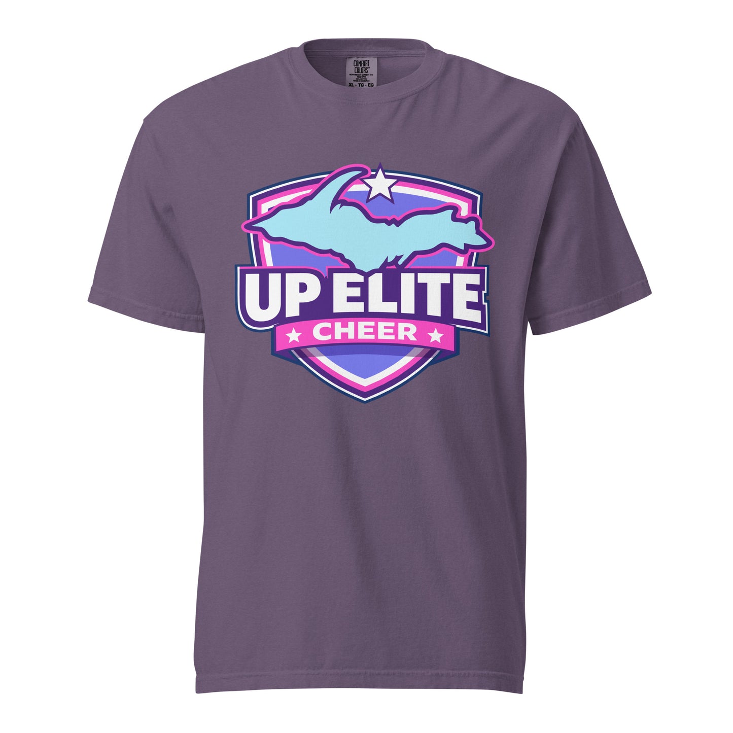 Signature | Comfort Colors T-Shirt | UP Elite Cheer | Shield Logo