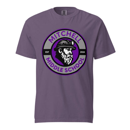 Signature | Comfort Colors T-Shirt | Mitchell Middle School Softball | Badge Logo