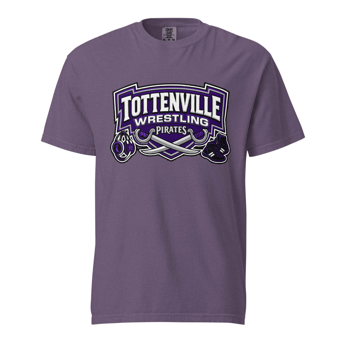 Signature | Comfort Colors T-Shirt | Tottenville wrestling club | Vanguard Logo