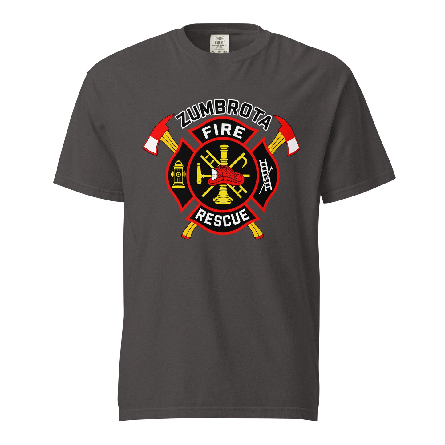 Signature | Comfort Colors T-Shirt | Zumbrota Fire Department | Vanguard Logo