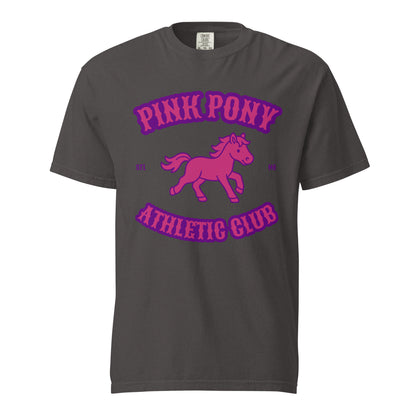 Signature | Comfort Colors T-Shirt | Pink Pony Athletic Club | Crest Logo