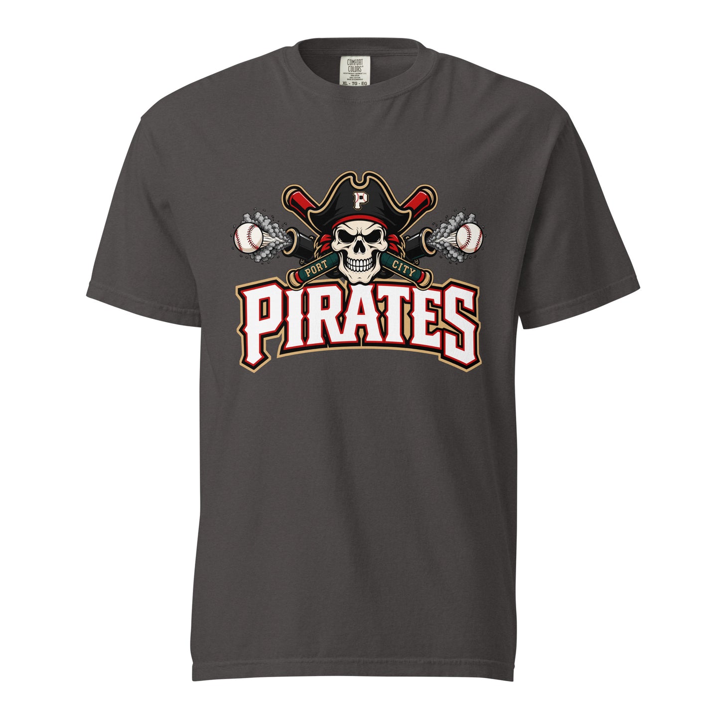 Signature | Comfort Colors T-Shirt | Port City Pirates | Cannonball Portside Logo