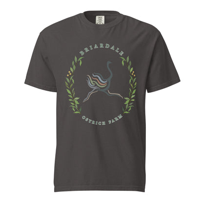 Signature | Comfort Colors T-Shirt | Briardale Ostrich Farm | Crest Logo