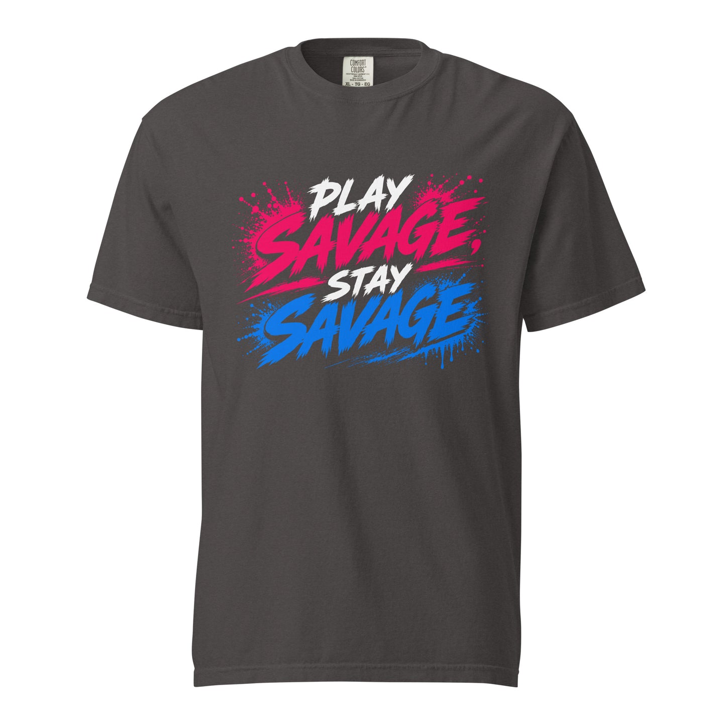 Signature | Comfort Colors T-Shirt | Savage Softball | Play Stay Logo
