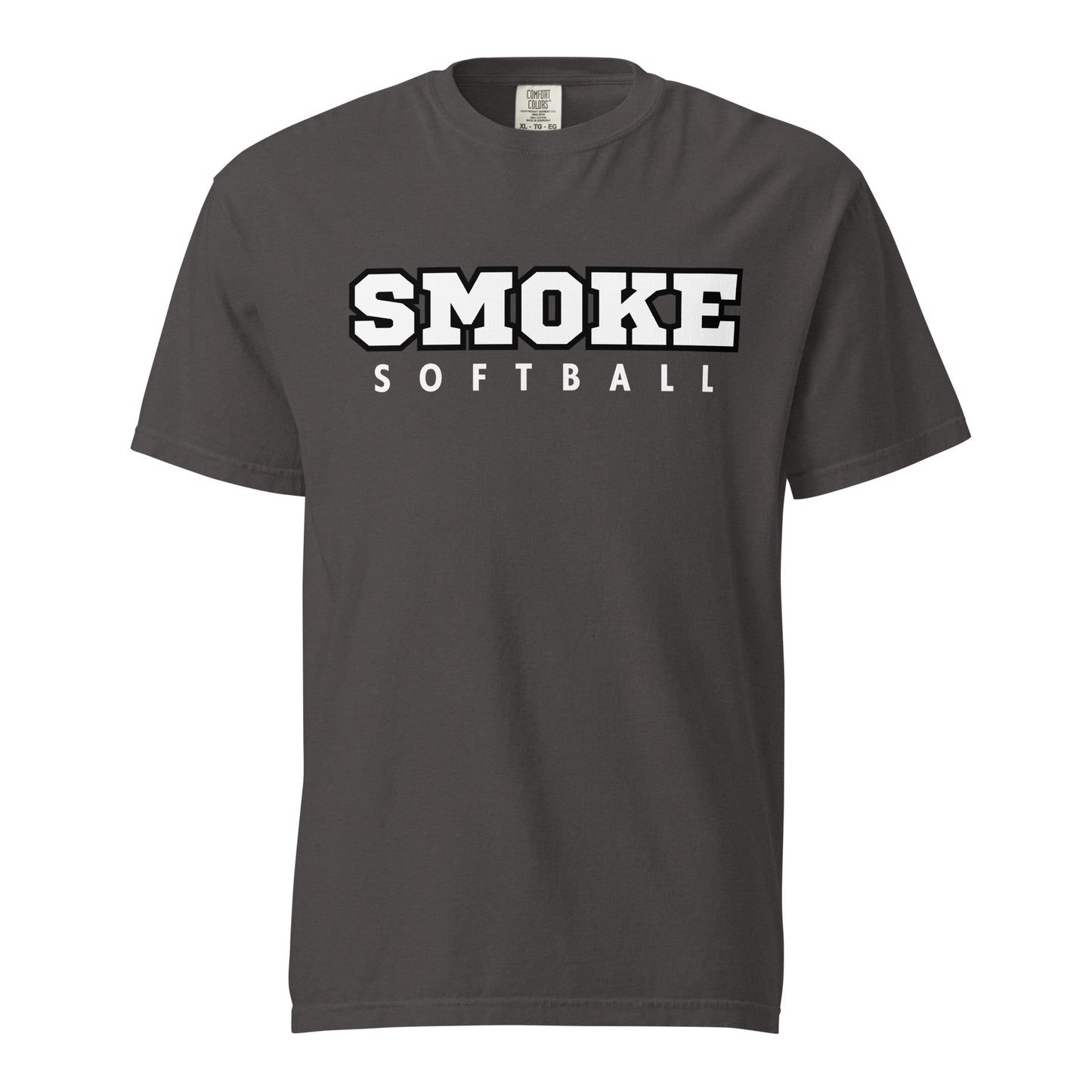 Signature | Comfort Colors T-Shirt | Smoke 14U Softball | Crest Logo