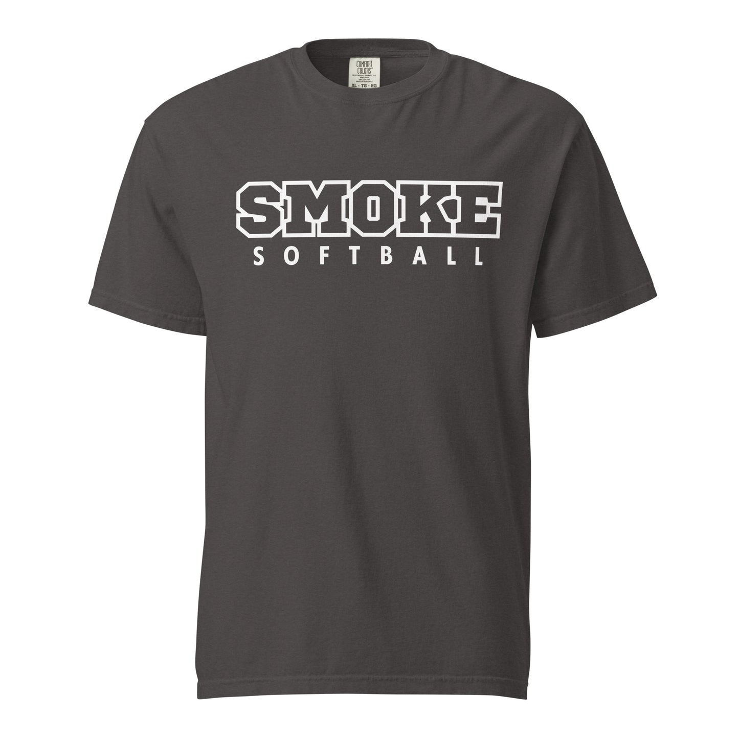 Signature | Comfort Colors T-Shirt | Smoke 14U Softball | Emblem Logo