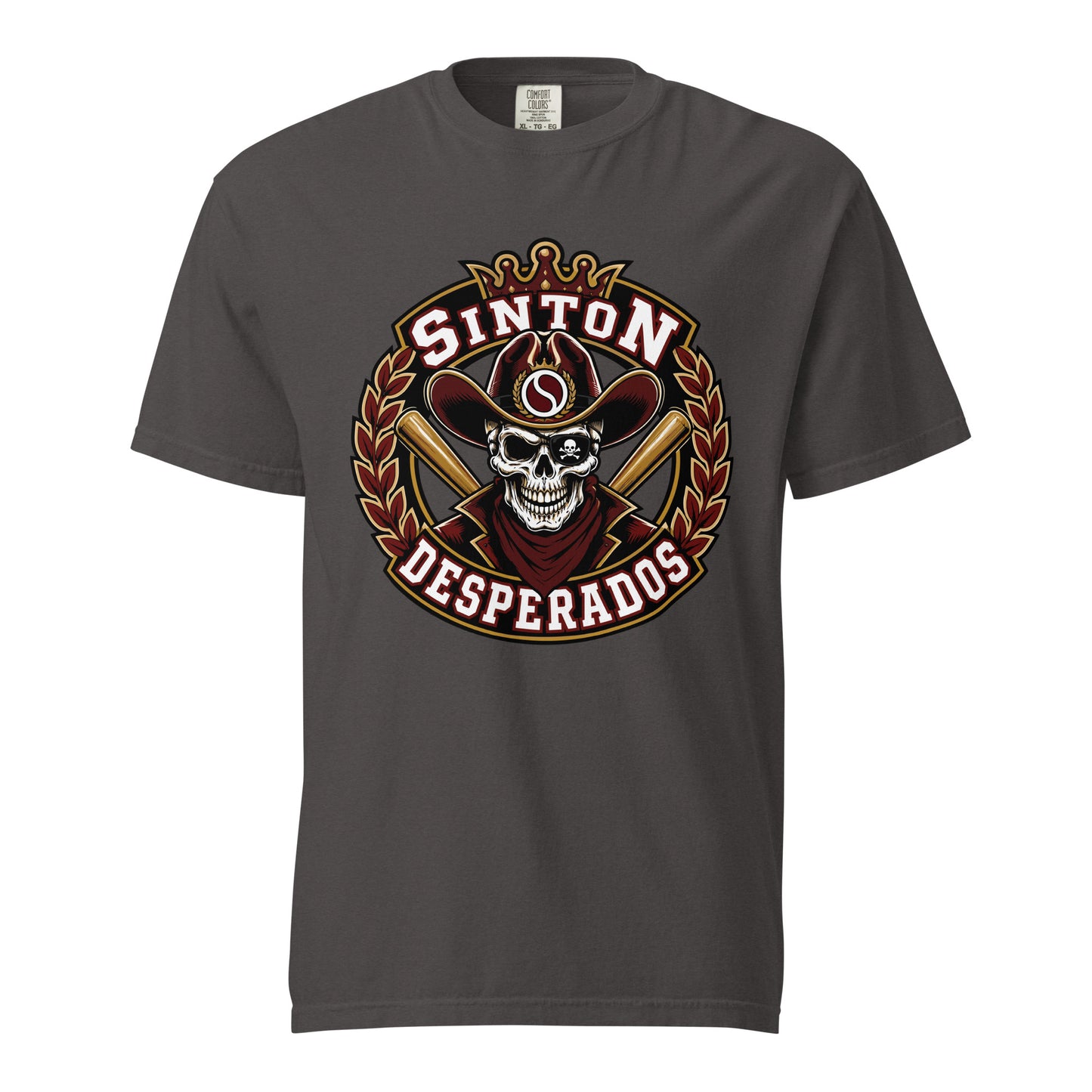 Signature | Comfort Colors T-Shirt | Sinton Desperados Baseball | Ridge Varsity Logo