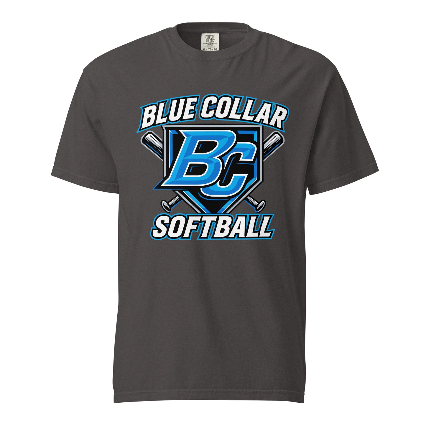 Signature | Comfort Colors T-Shirt | Blue Collar Softball 2034 | Shield Logo